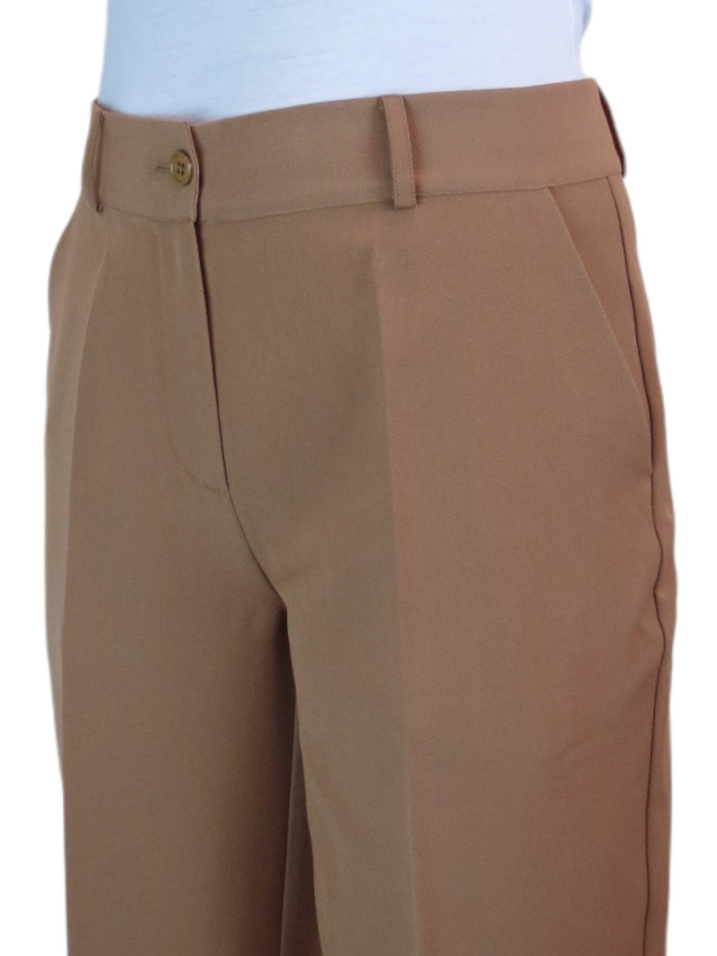Ladies Smart Tailored Shorts Tan