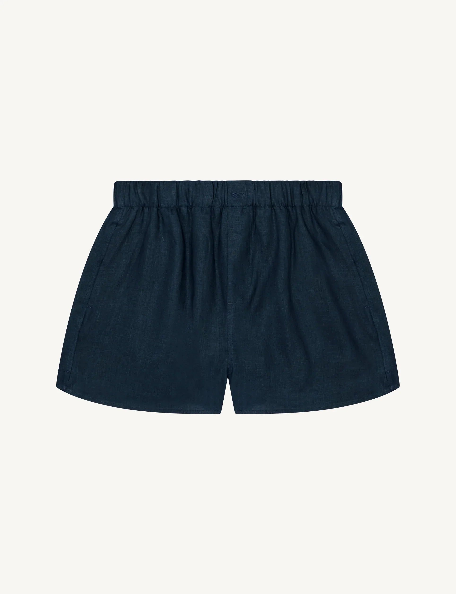 The Set: Linen Navy Blue Shirt & Boxer