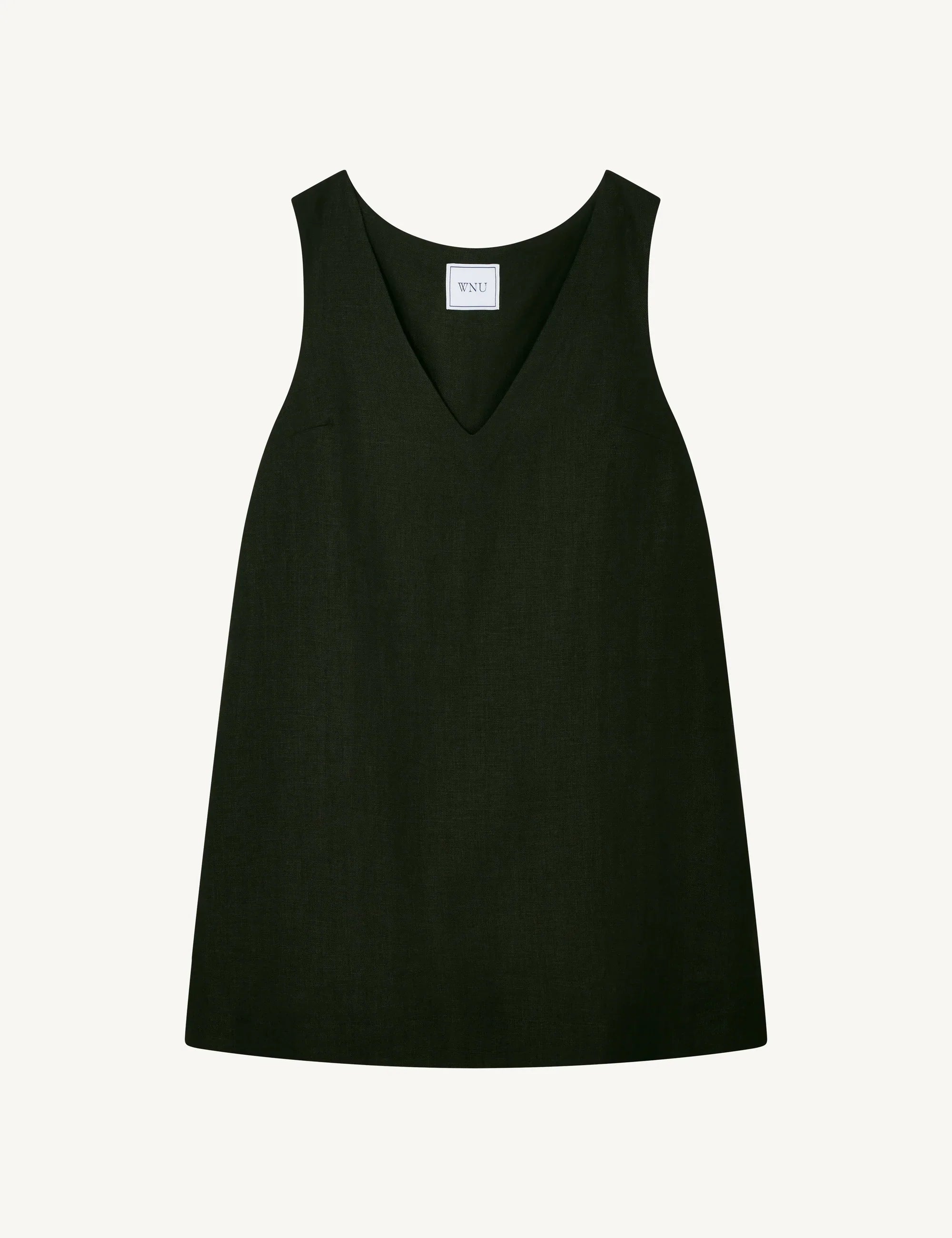 Sloane Dress: Linen, Black