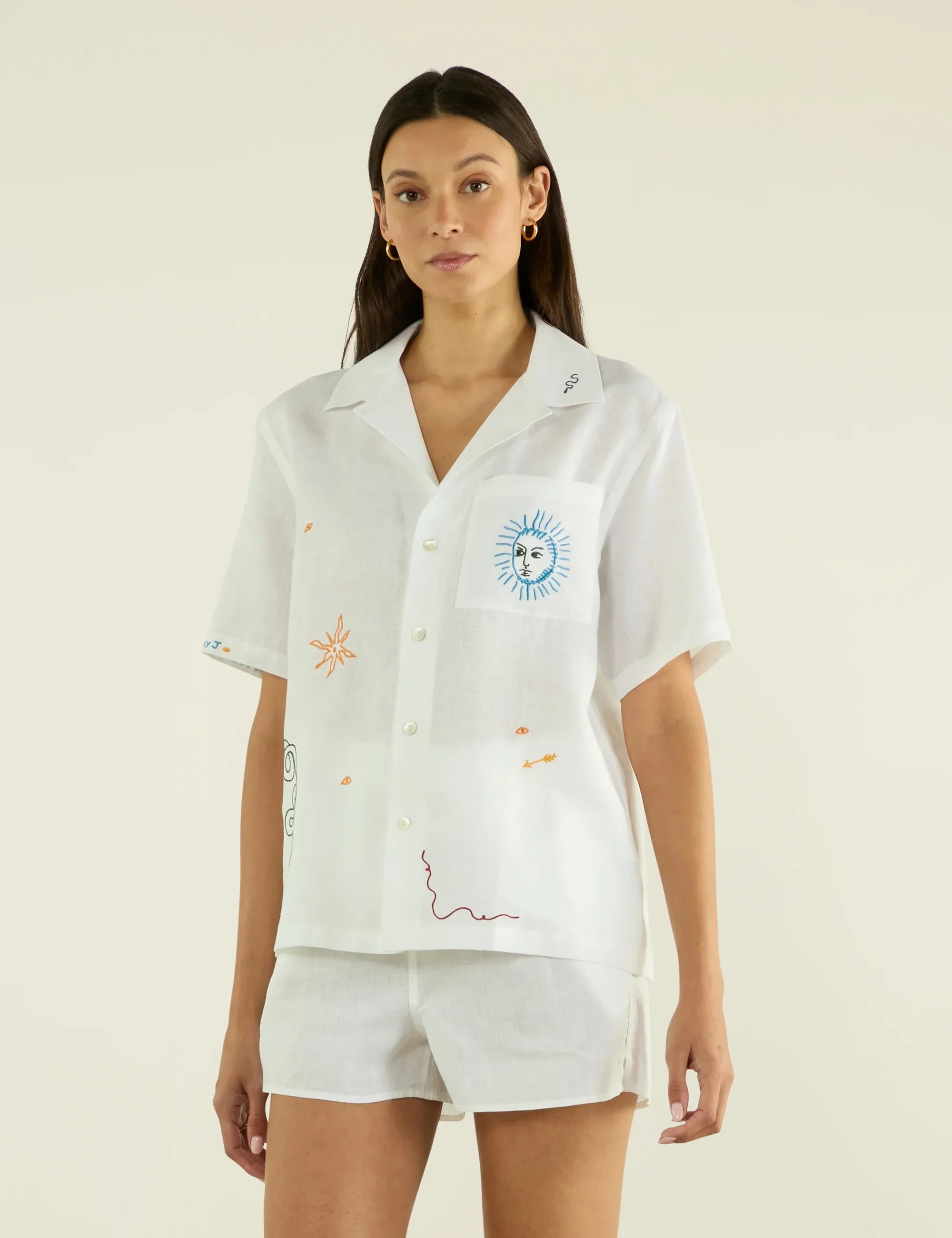 The Set: Linen White x Bellamy Jean Cabana Shirt x Boxer