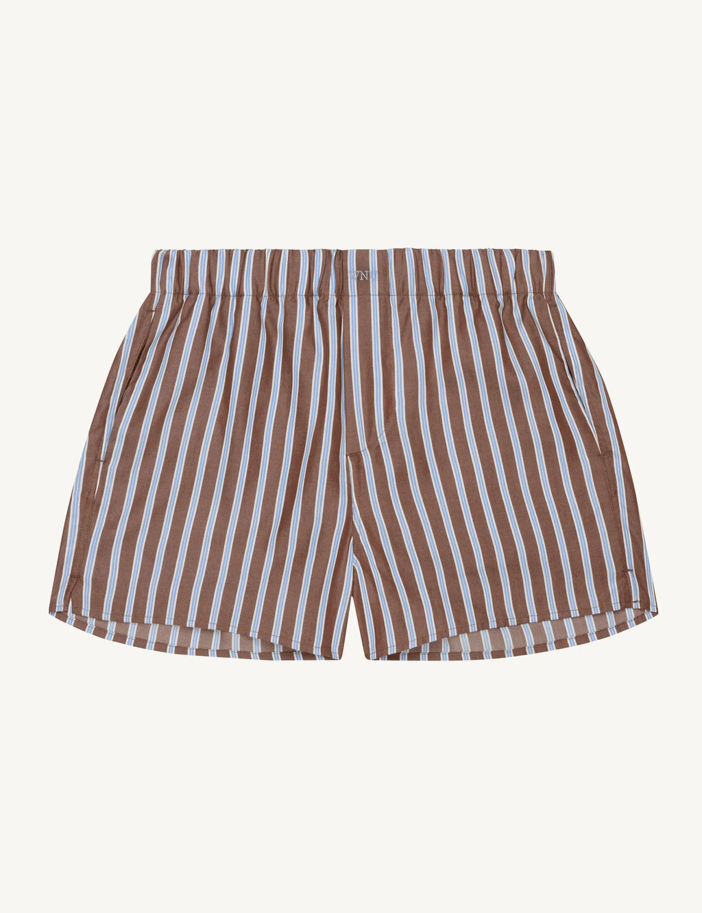 The Set: TENCEL™ Lyocell Mocha Multi Stripe Shirt & Boxer
