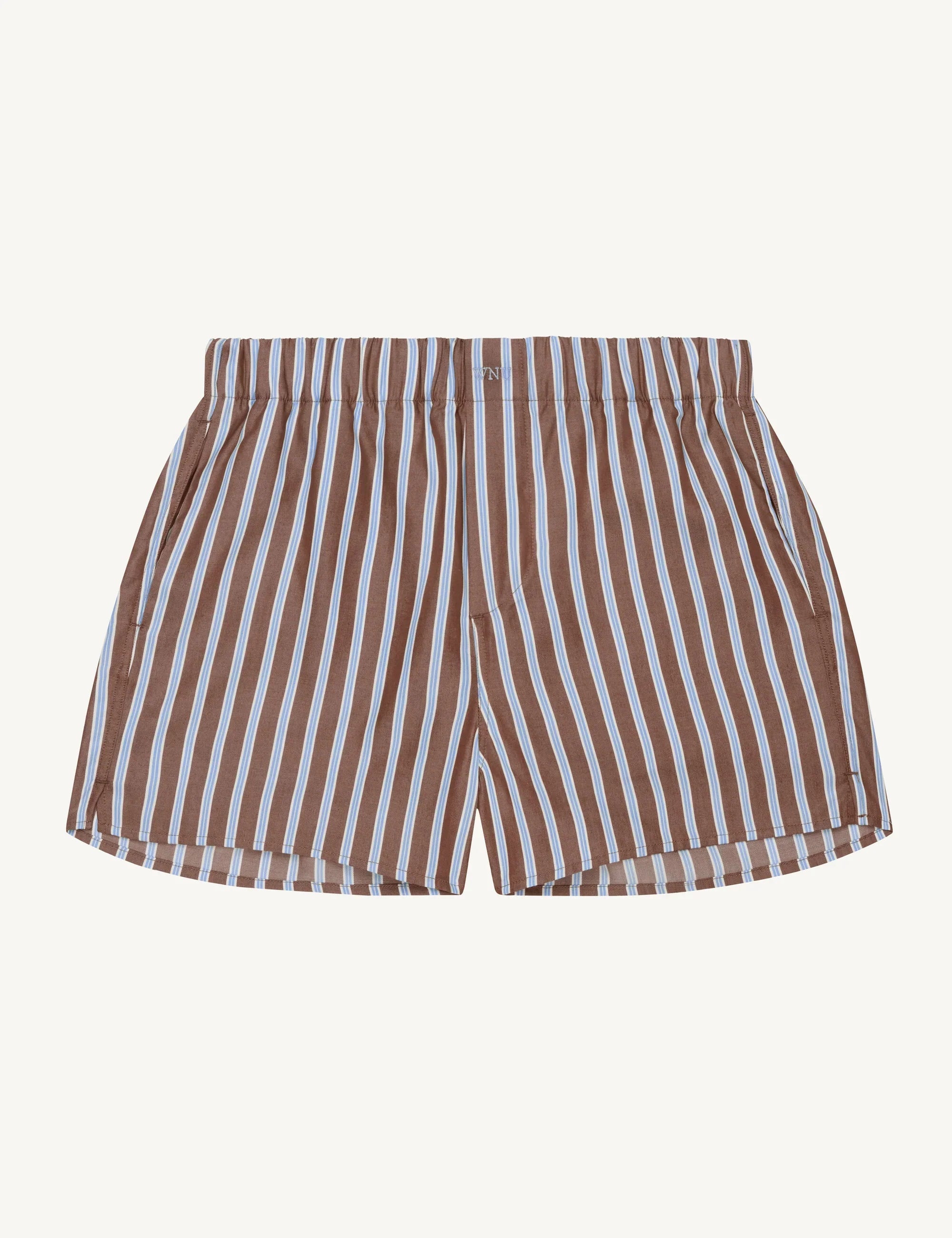 The Set: TENCEL™ Lyocell Mocha Multi Stripe Shirt & Boxer