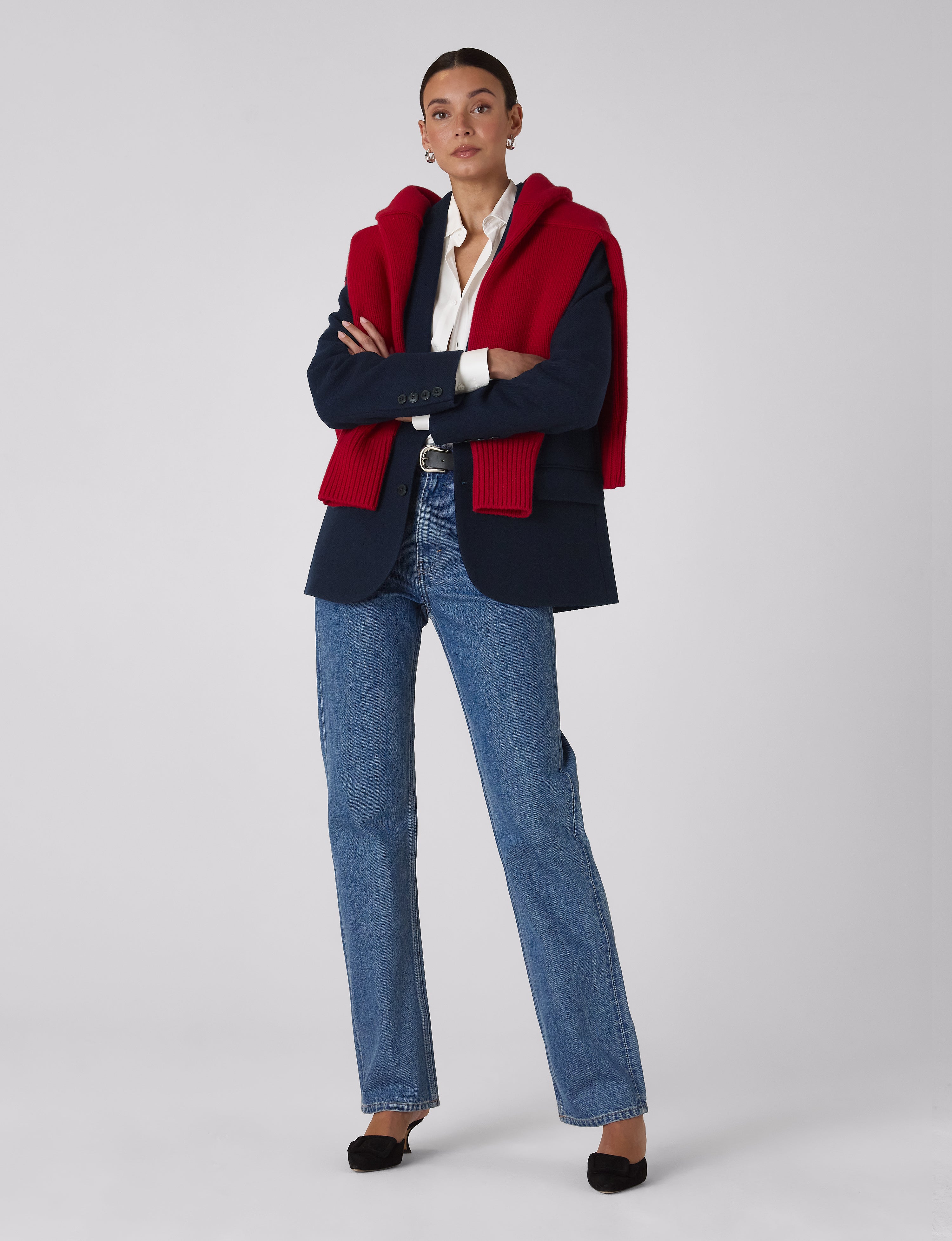 Hutton Blazer: Wool, Navy Blue