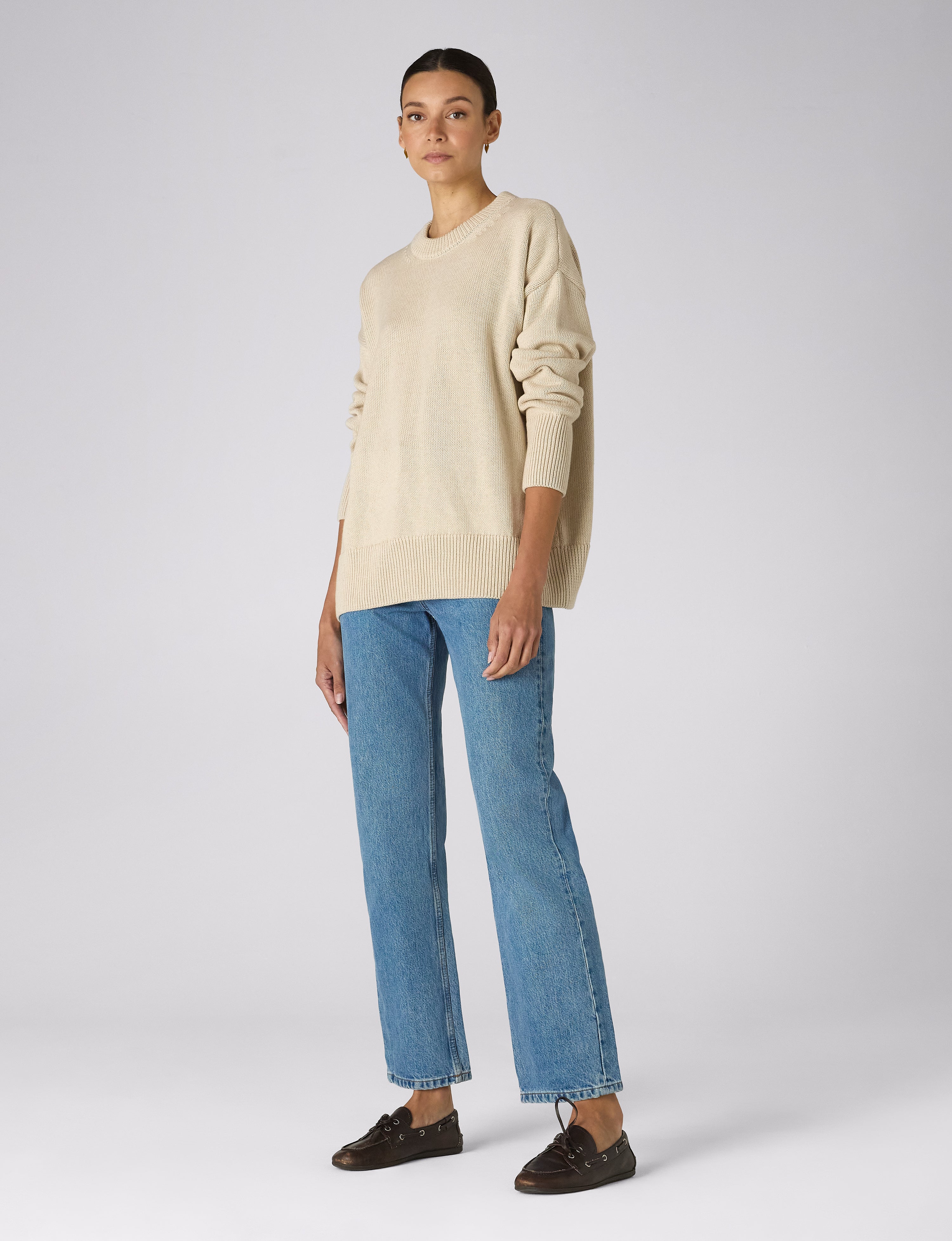 Cornwall Jumper: Cotton, Oatmeal