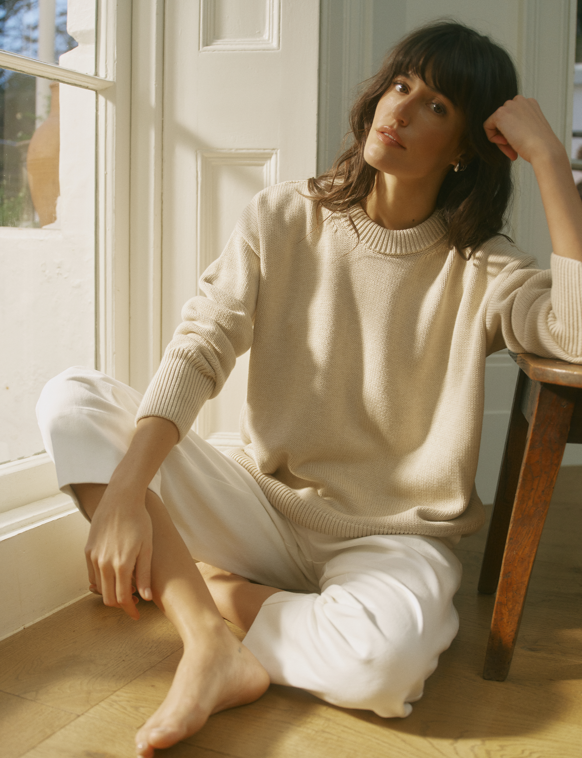 Cornwall Jumper: Cotton, Oatmeal