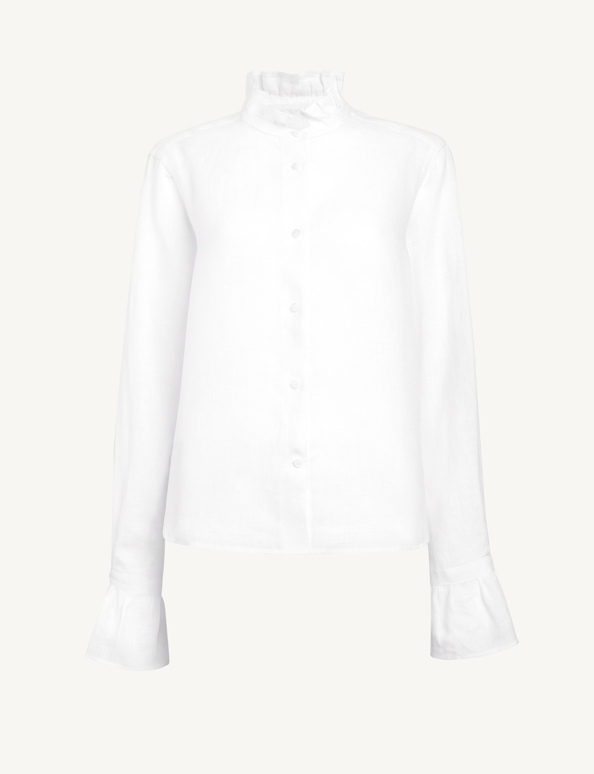 Kew Blouse: Linen, White