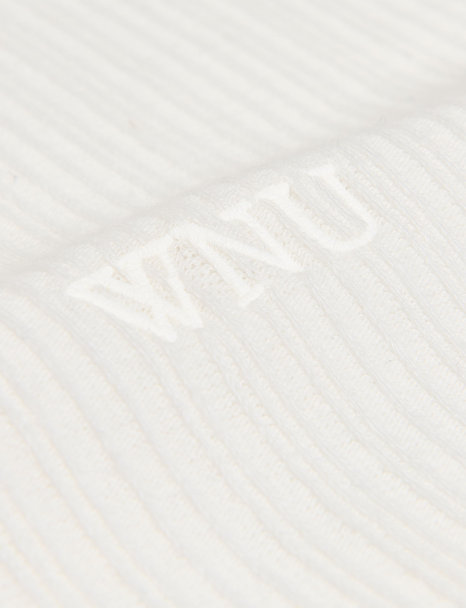 Carnaby Tank: Cotton Textured Rib, Off-White