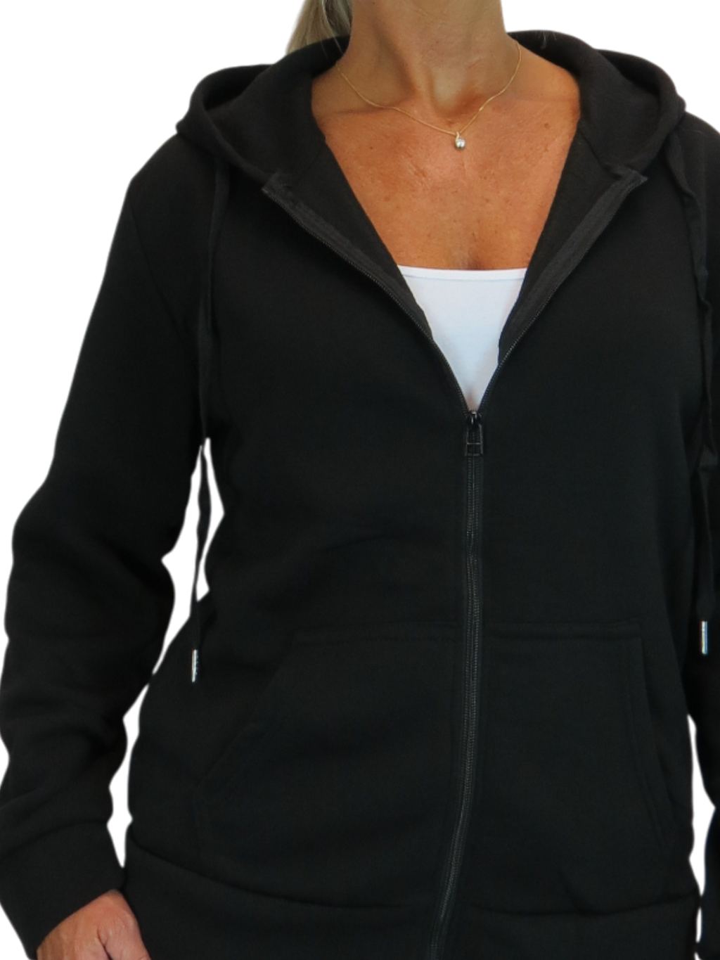 2 Piece Fleece Tracksuit Set Black