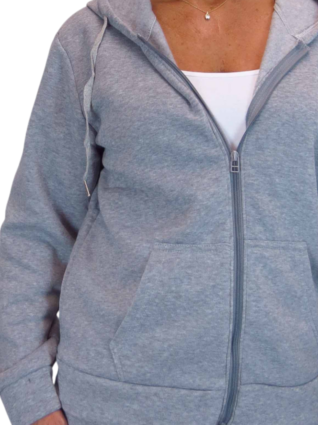 2 Piece Fleece Tracksuit Set Grey