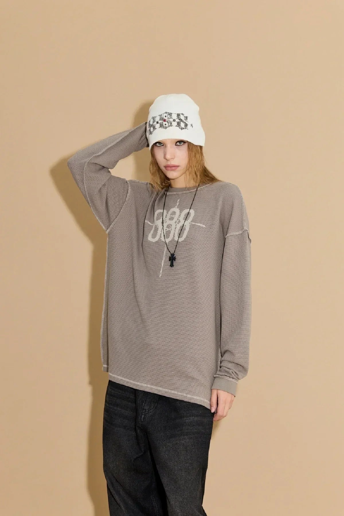 888 Waffle Long Sleeve T-Shirt