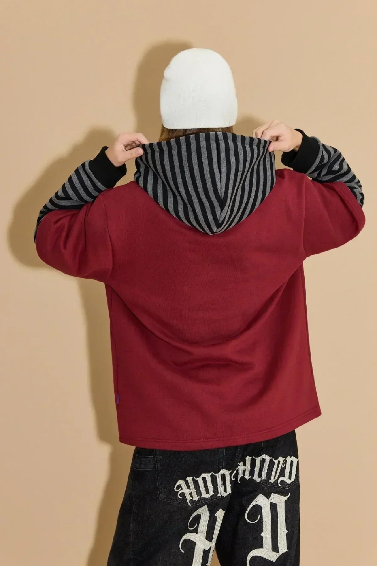 Alien Hands Layerd Stripe Hoodie